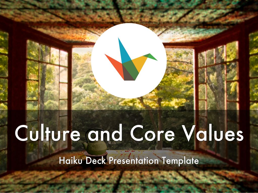 文化和核心价值观Haiku甲板演示模板